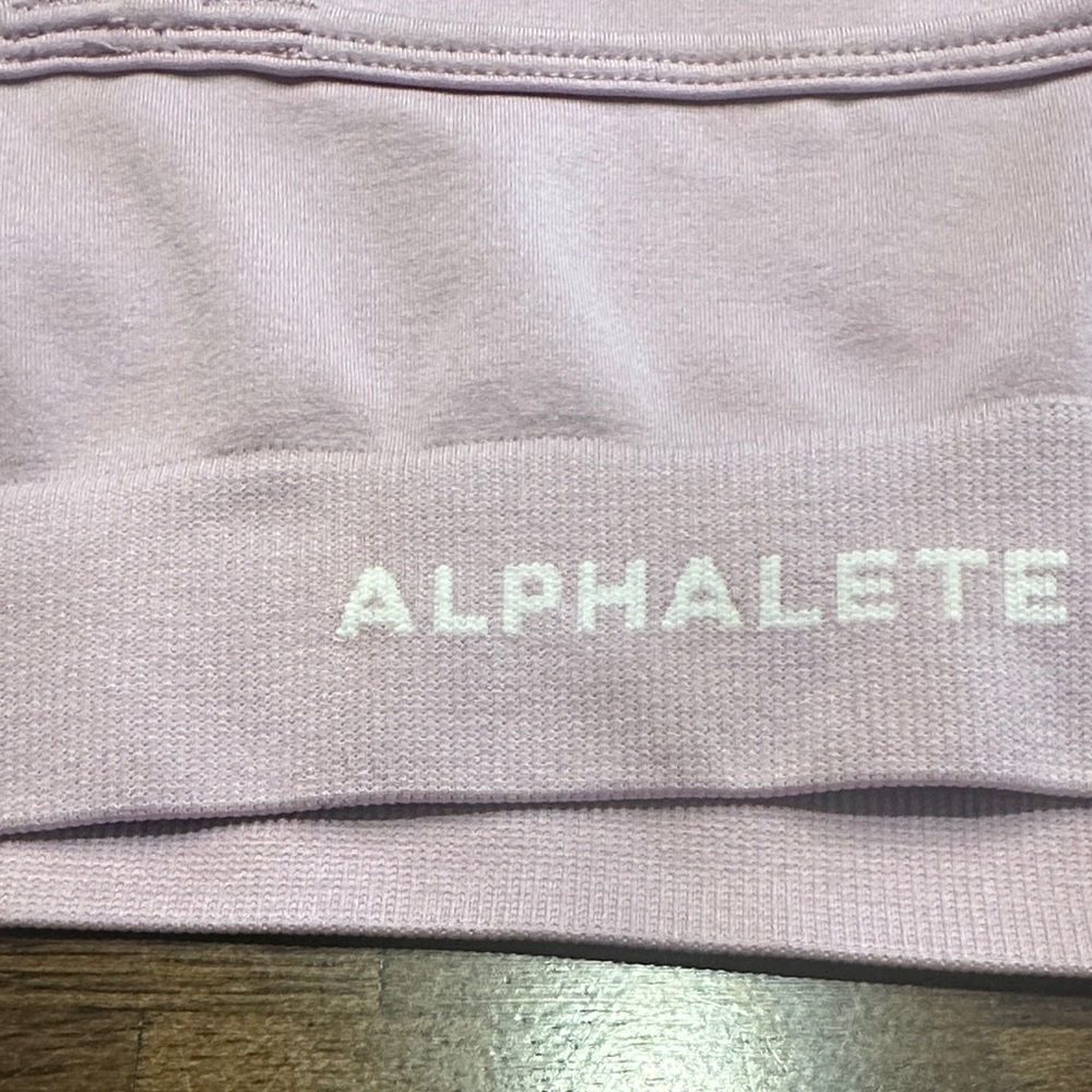 LAST CHANCE OFFER: Alphalete Blush Pink Criss-Cross Sports Bra - Picture 2 of 4